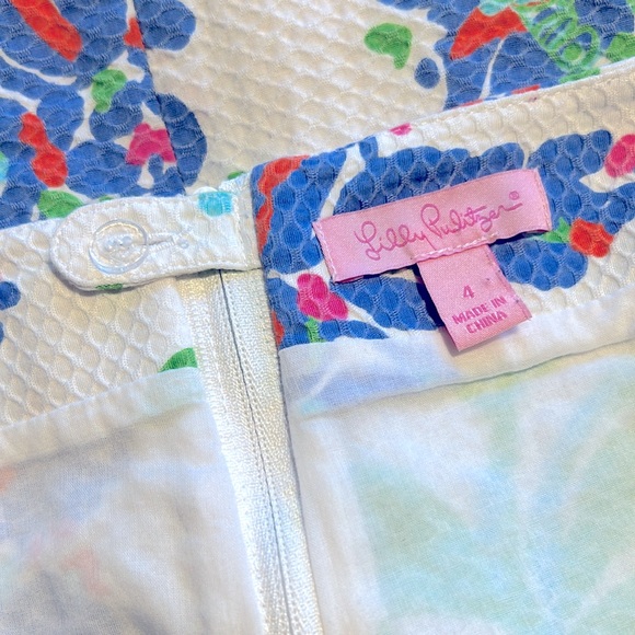 Lilly Pulitzer Floral Skirt Size 4 - Picture 3 of 3